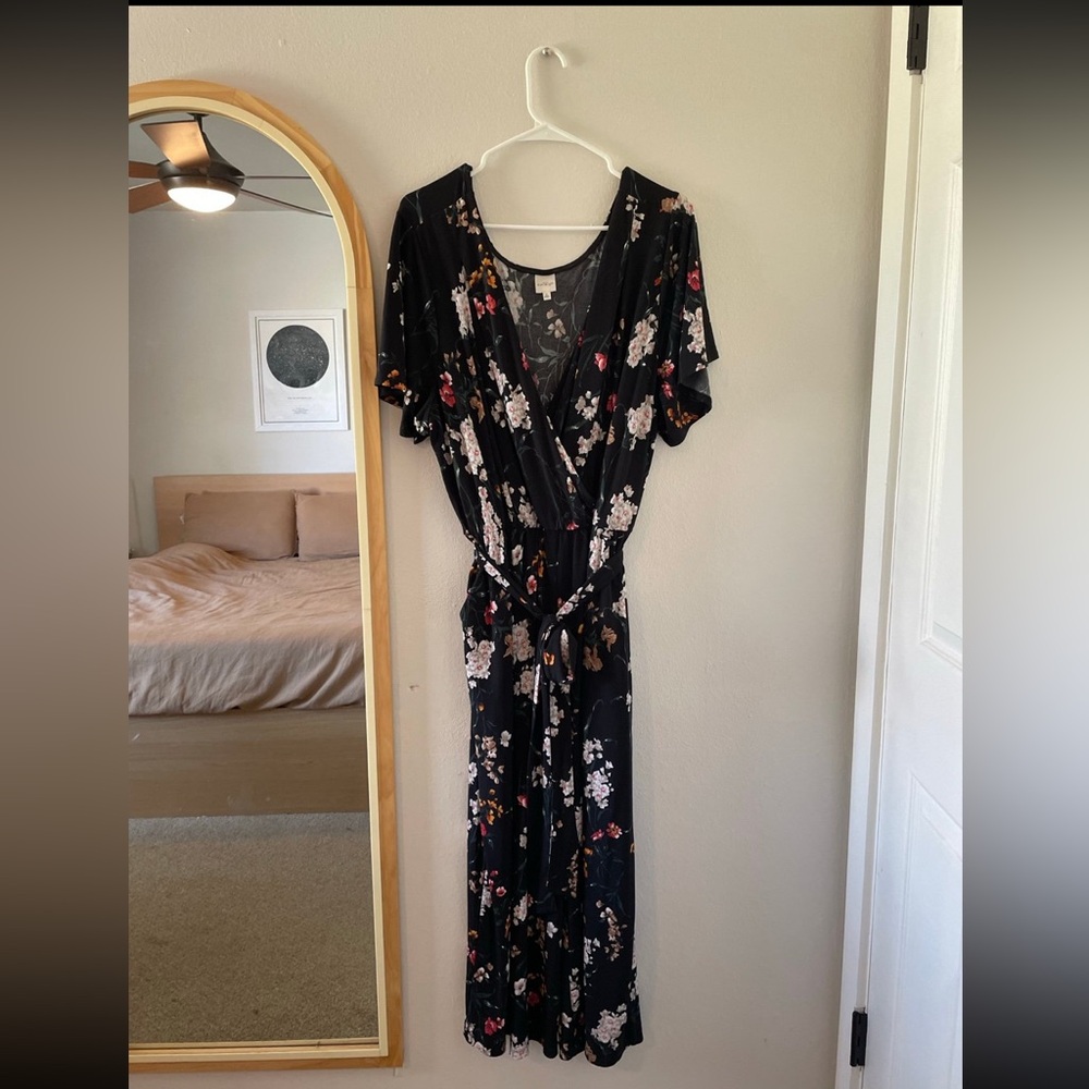 Kaileigh Black Floral Jumper